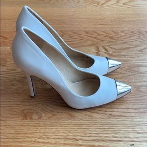 Aldo Metallic Pointed Cap Toe Pump